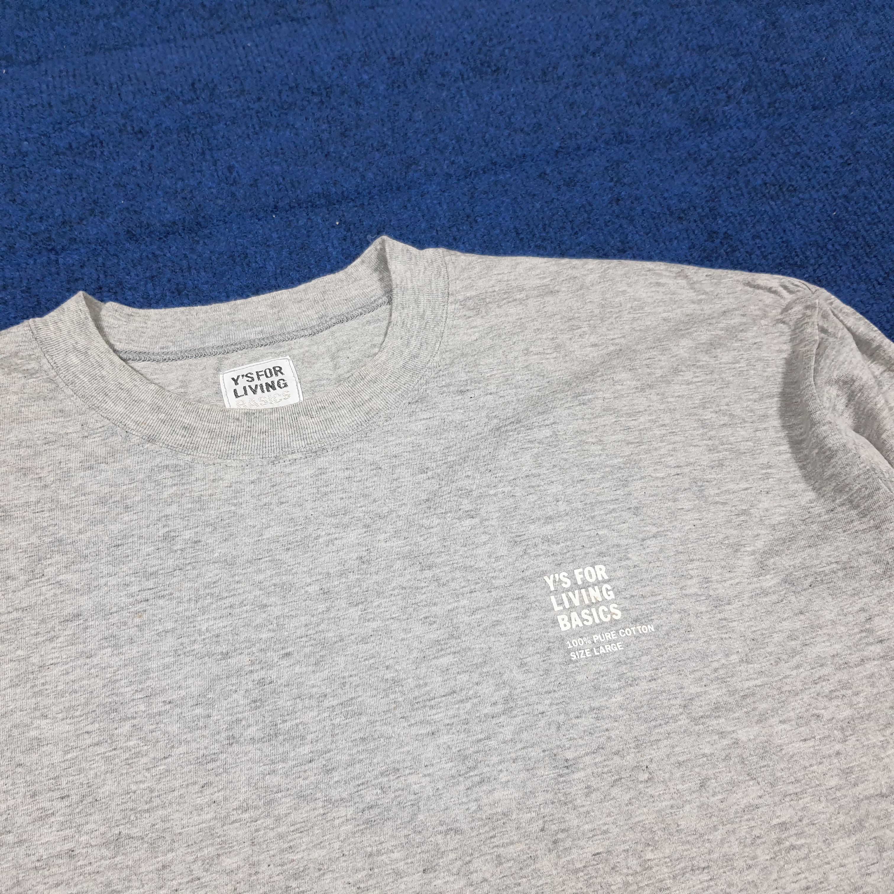 Y's Vintage Y's For Men by Yohji Yamamoto Japan Tshirt C285N42 Size US L / EU 52-54 / 3 - 2 Thumbnail