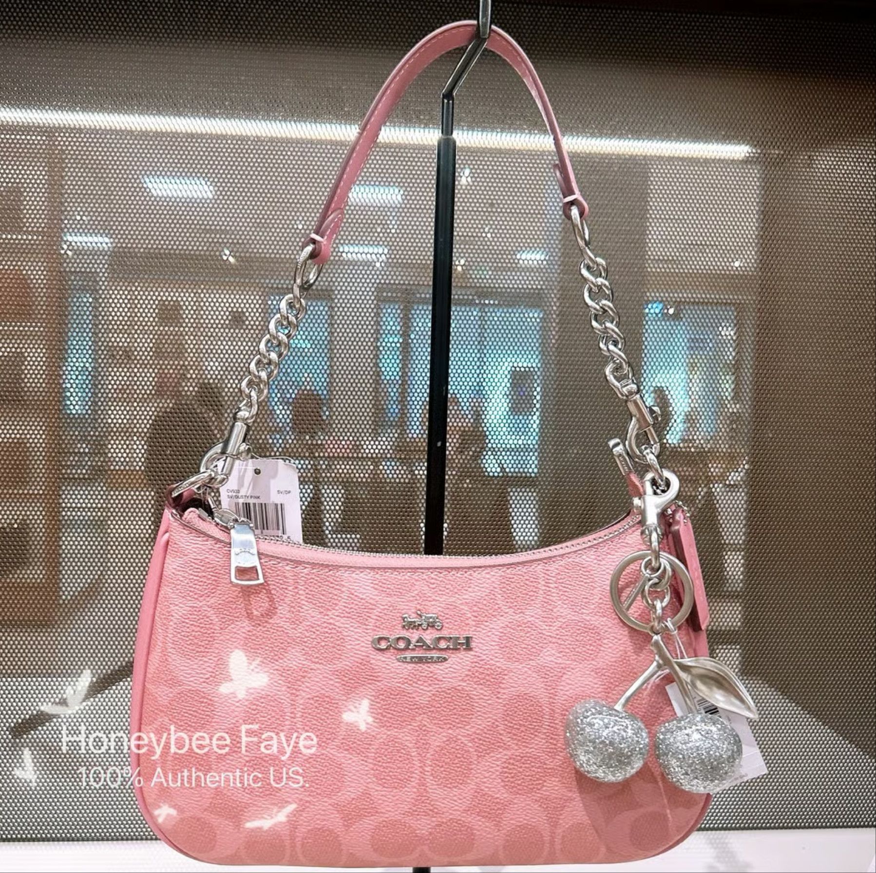 Coach NWT Coach Cherry Bag Charm/keychain sliver color Size ONE SIZE - 2 Thumbnail