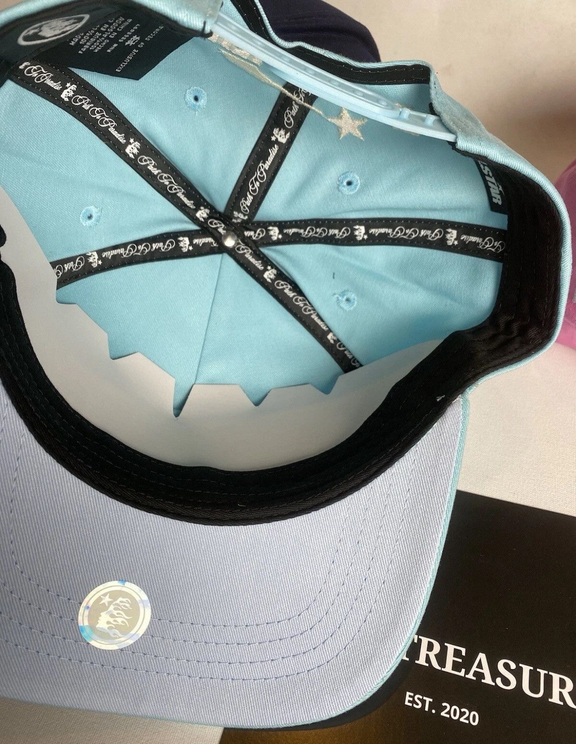 HELLSTAR BRAND NEW HELLSTAR BABY BLUE TRUCKER HAT Size ONE SIZE - 5 Thumbnail