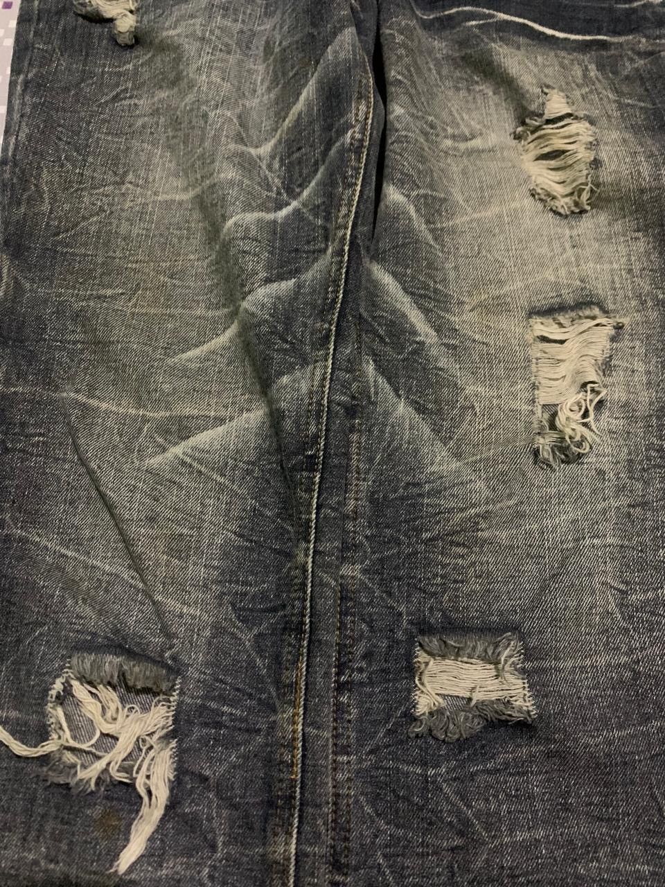 Hysteric Glamour × Japanese Brand × PPFM Japanese brand black baccara distressed flare jeans Size US 32 / EU 48 - 5 Thumbnail