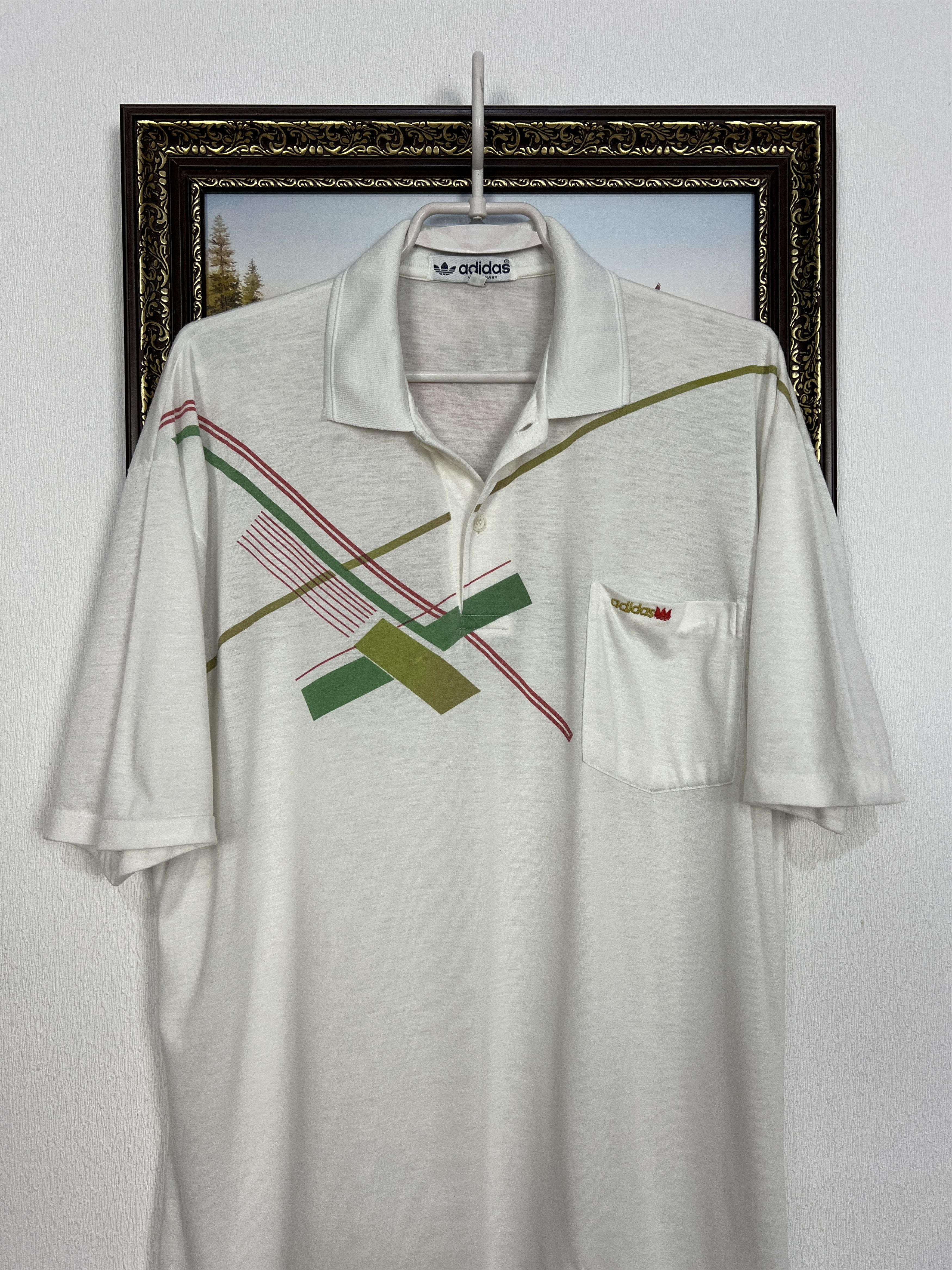 Adidas Vintage 90's Lendl Edberg Tennis Polo Shirt Jersey Hype Size US M / EU 48-50 / 2 - 2 Thumbnail