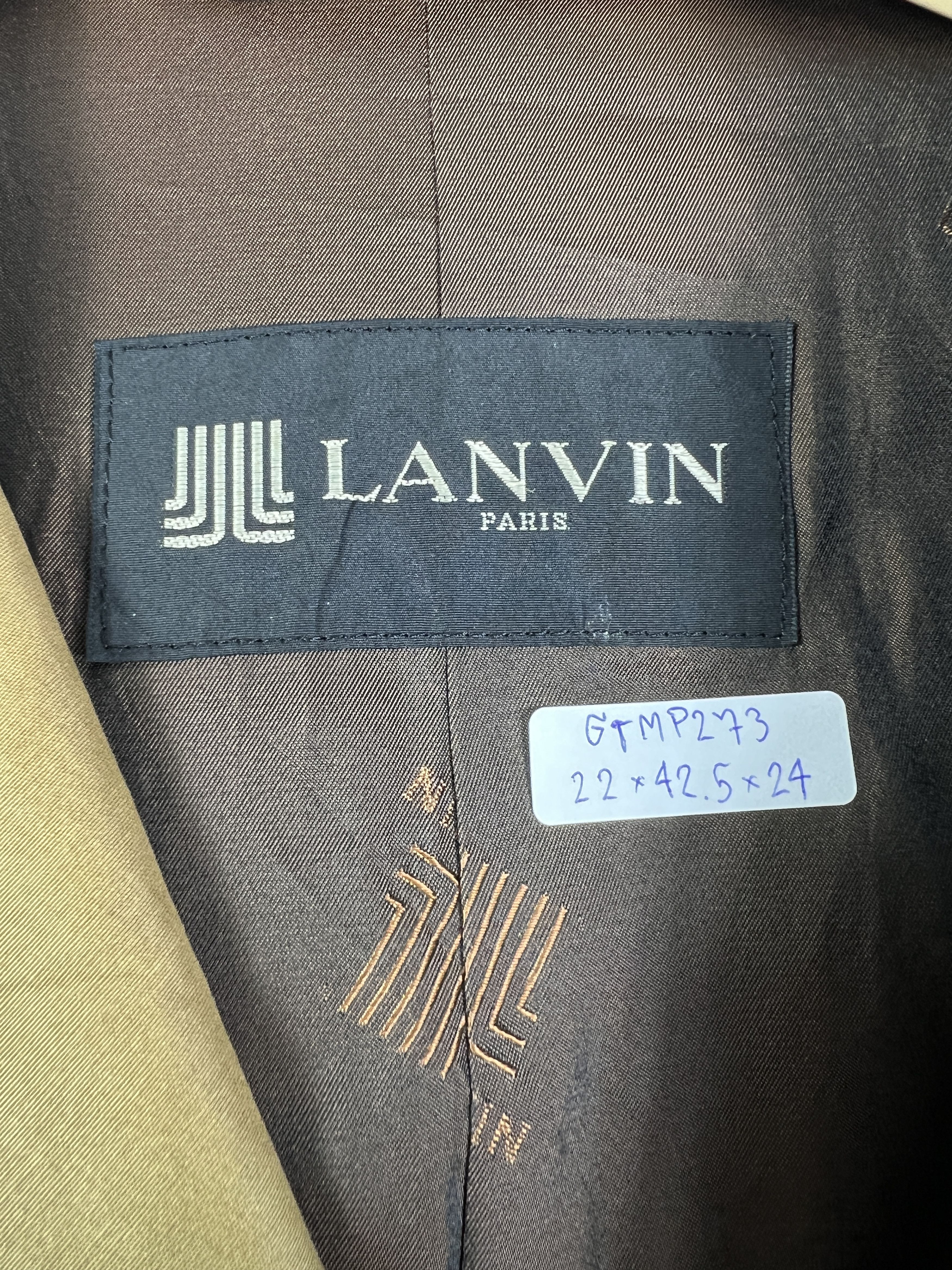 Lanvin LANVIN Trench Coat (48) GTMP273 Size US M / EU 48-50 / 2 - 2 Thumbnail