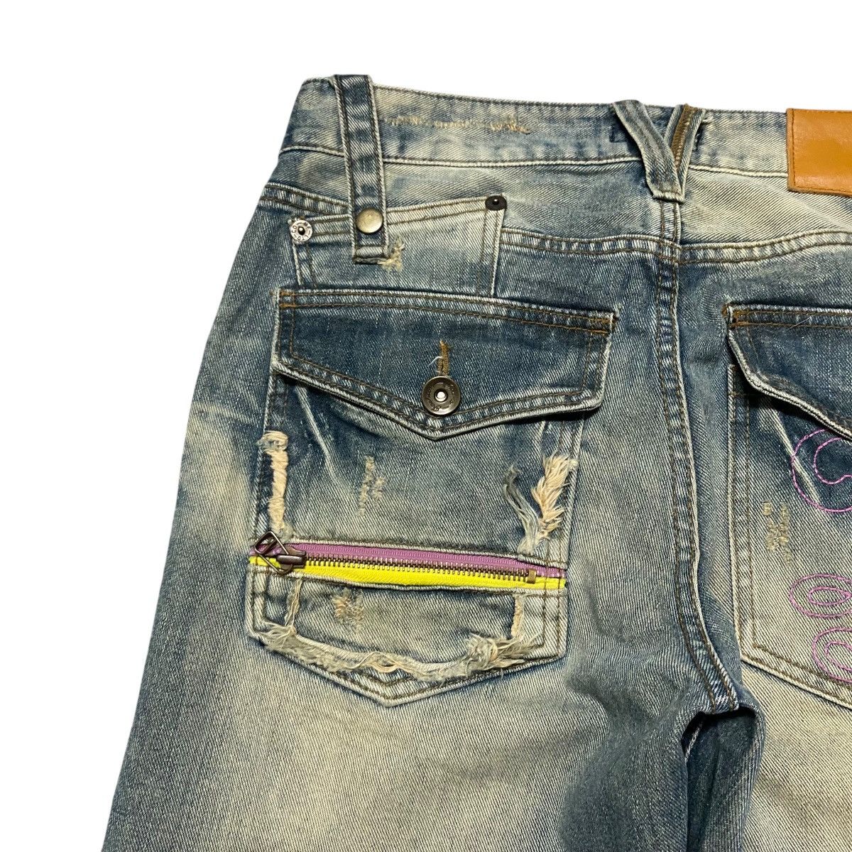 Japanese Brand LAX OUTFITTERS Denim Clawmark Distressed Jeans Size US 30 / EU 46 - 11 Thumbnail