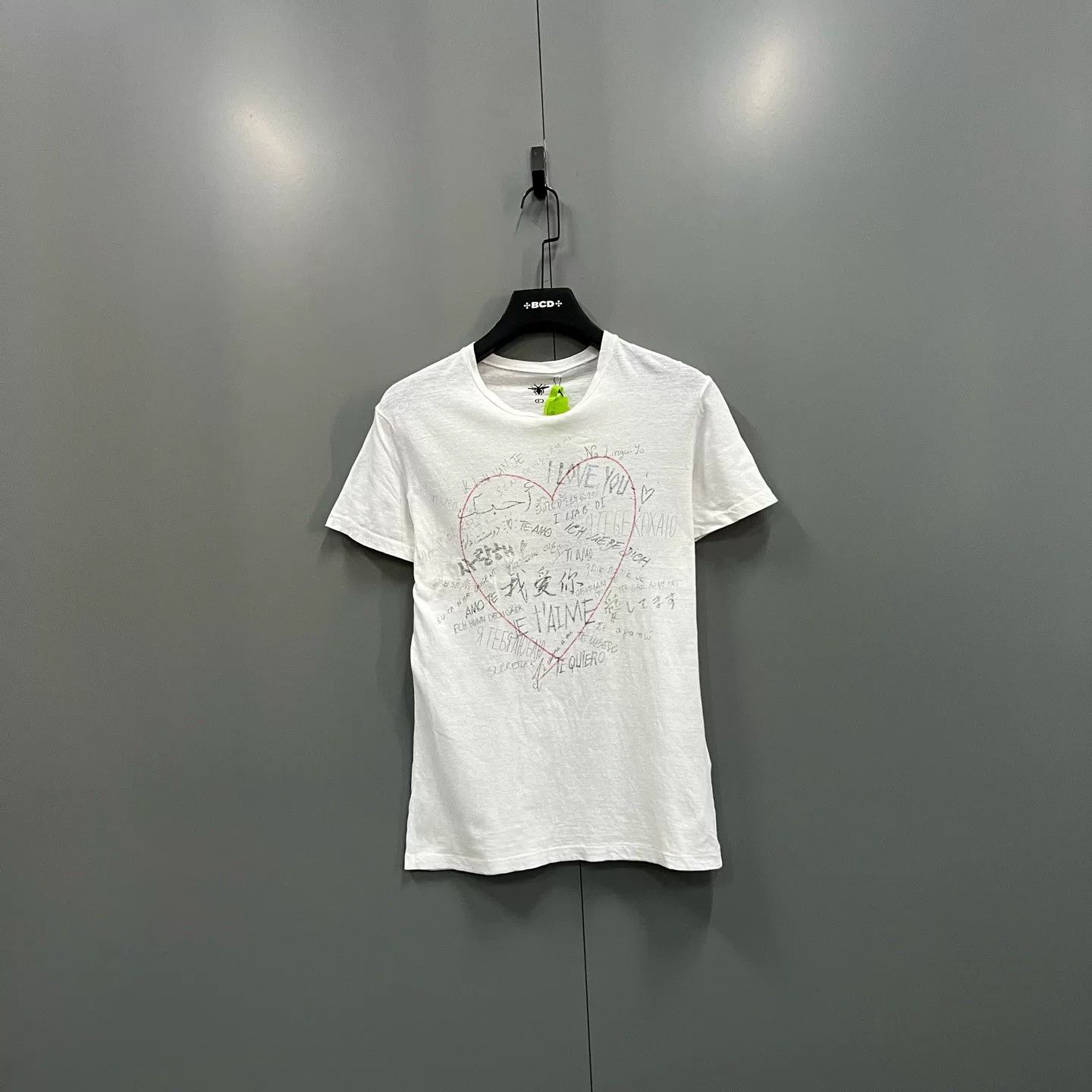 Dior dior graffiti heart short sleeve t-shirt Size S / US 4 / IT 40 - 1 Thumbnail