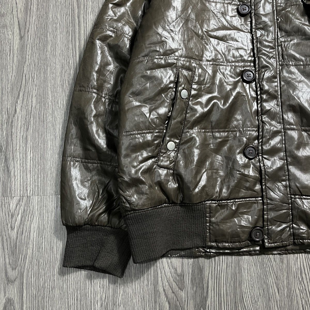 If Six Was Nine × Japanese Brand × Le Grande Bleu (L.G.B.) H.C.M HOMME - 2000's Style Fur Metalic Brown Bomber Jacket Size US L / EU 52-54 / 3 - 5 Thumbnail