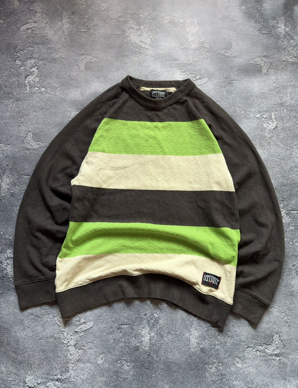 Stussy Vintage Stussy Y2K Streetwear Striped Sweatshirt Mens Size M Size US M / EU 48-50 / 2 - 1 Thumbnail