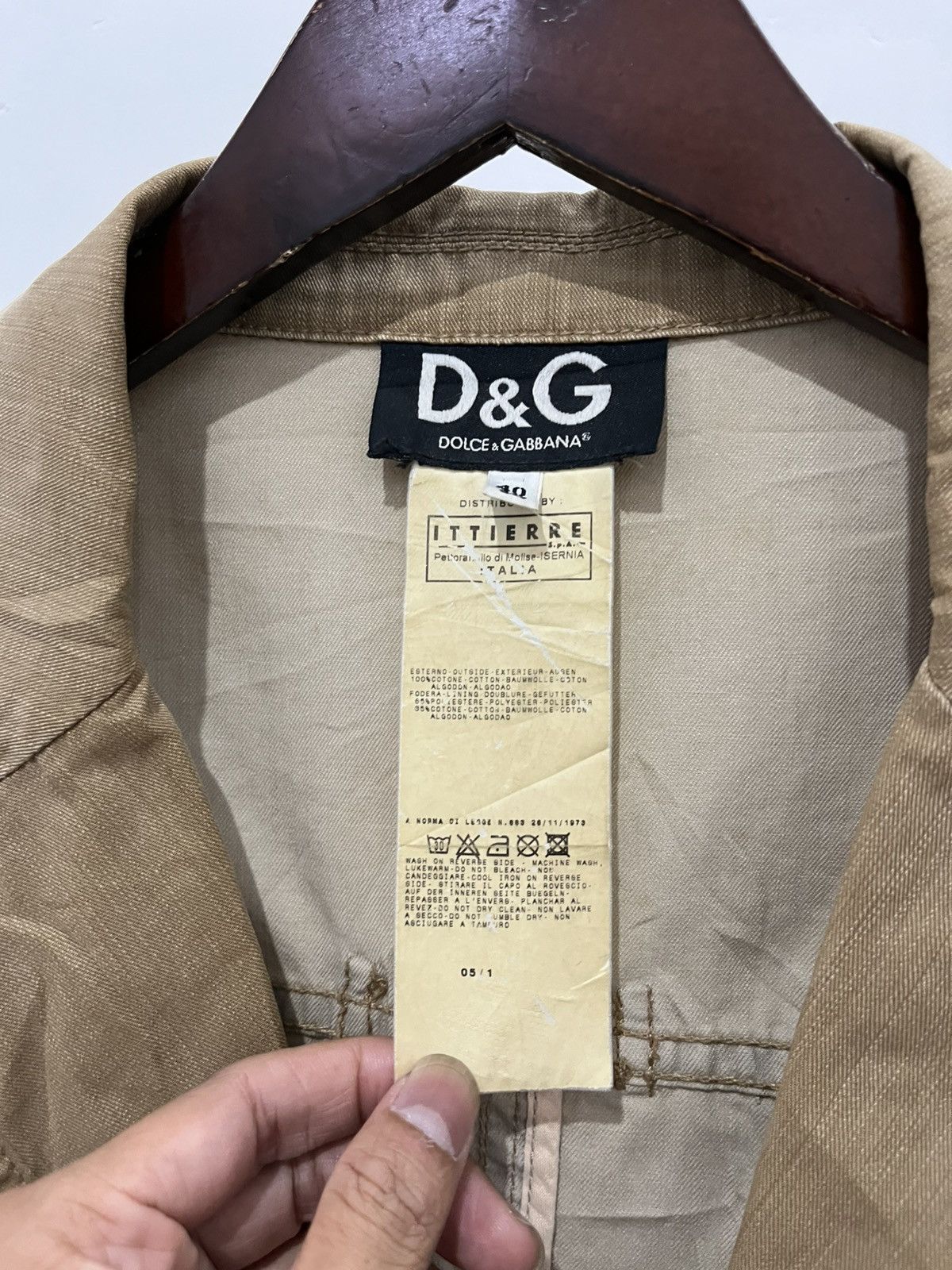 Dolce & Gabbana DOLCE & GABBANA AW/2003 MILLITARY JACKET Size US L / EU 52-54 / 3 - 3 Thumbnail