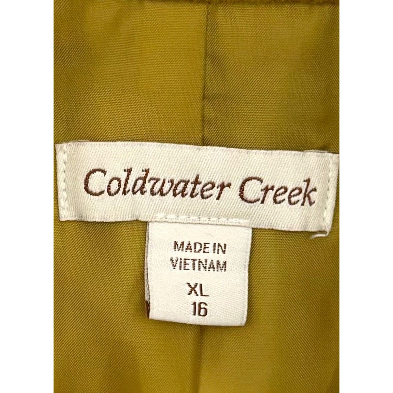 Coldwater Creek Coldwater Creek Wool Blend Winter Coat Women XL 16 Pea Green Size XL / US 12-14 / IT 48-50 - 8 Thumbnail