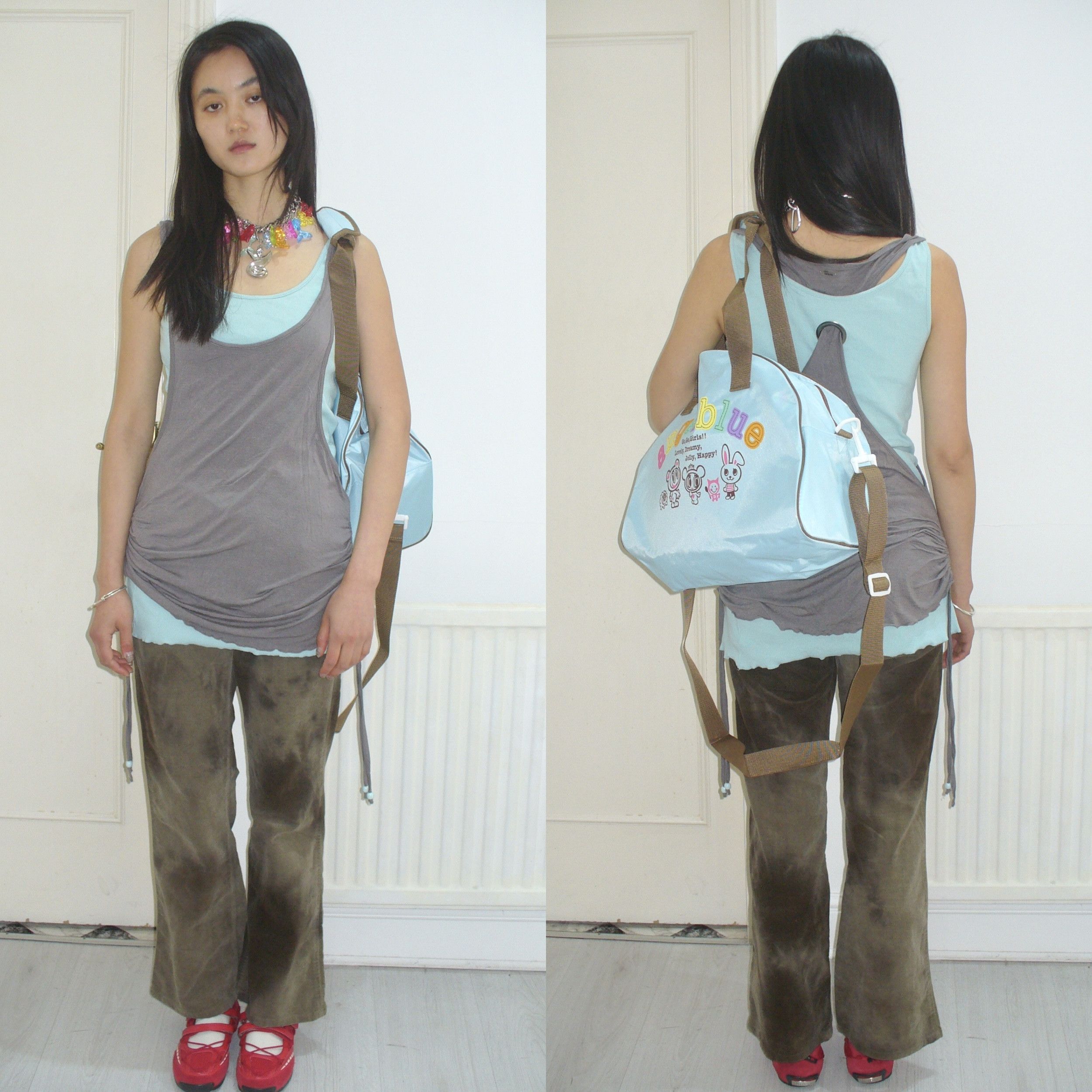 Angel Blue Angel Blue 2000s gym bag Size ONE SIZE - 6 Thumbnail