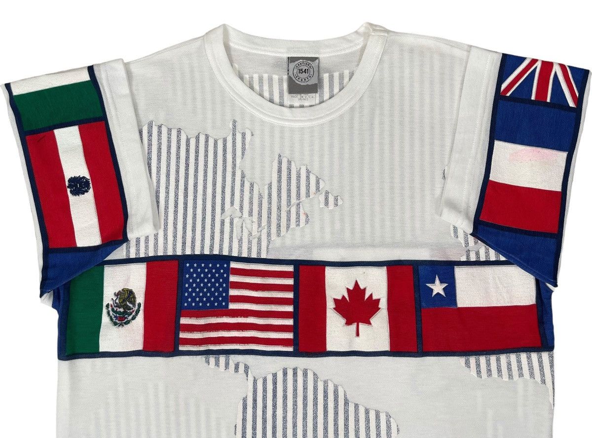 Vintage 90s VINTAGE FLAGS Tee Size US L / EU 52-54 / 3 - 4 Thumbnail