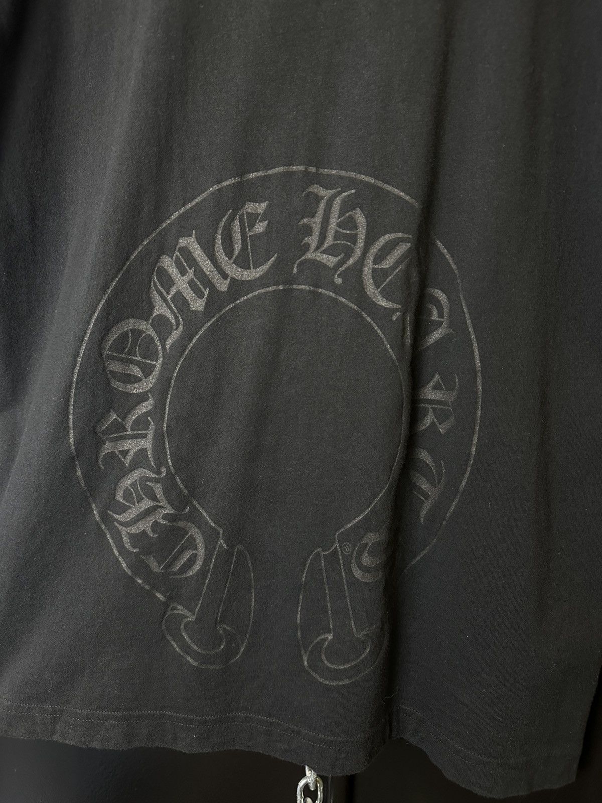 Chrome Hearts Chrome Hearts Horseshoe Scroll Logo Pocket Tee Size US L / EU 52-54 / 3 - 3 Thumbnail