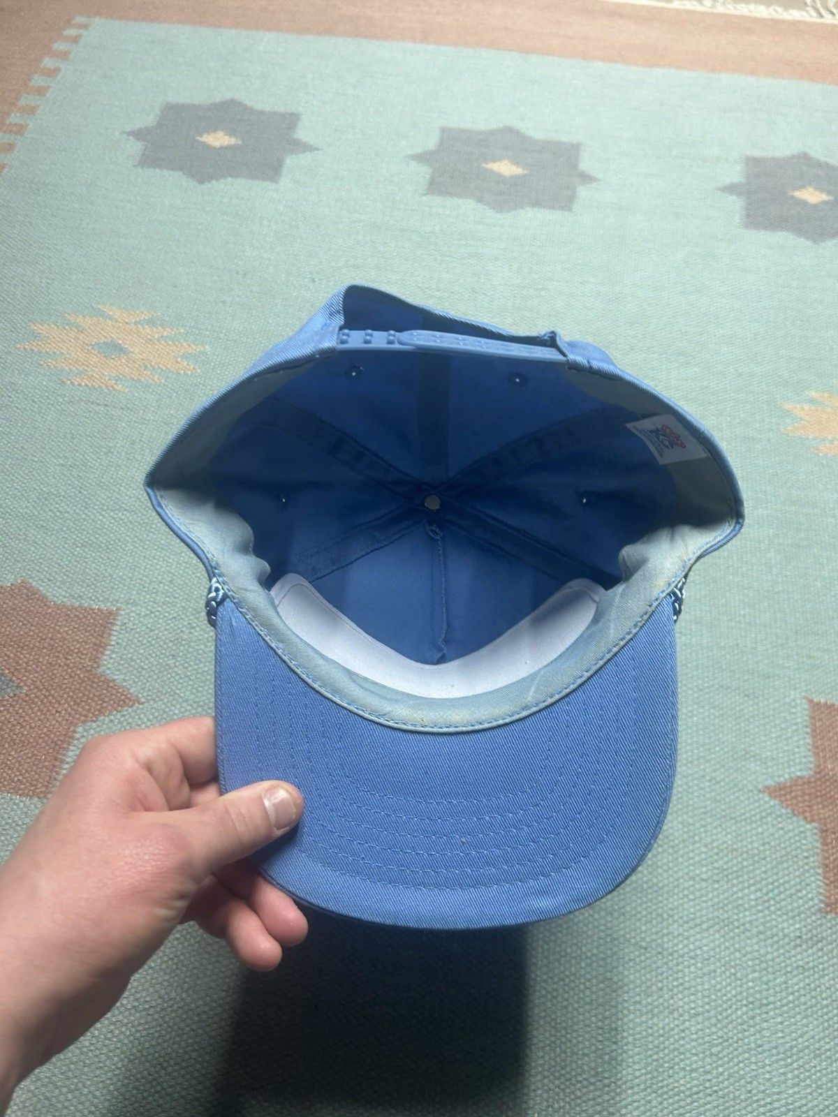 Vintage Vtg SnapBack hat Hamilton’s RV Saginaw Michigan light blue Size ONE SIZE - 5 Thumbnail