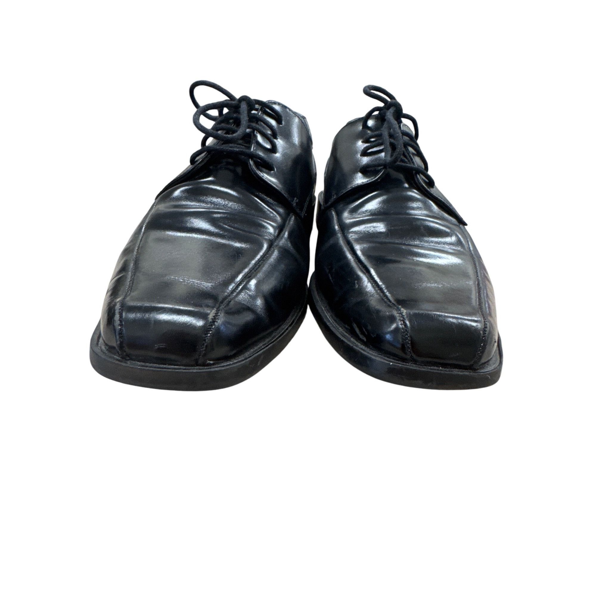 Stacy Adams Stacy Adams Mens Black Leather Oxfords Dress Shoes 10.5M SKU Size US 10.5 / EU 43-44 - 6 Thumbnail