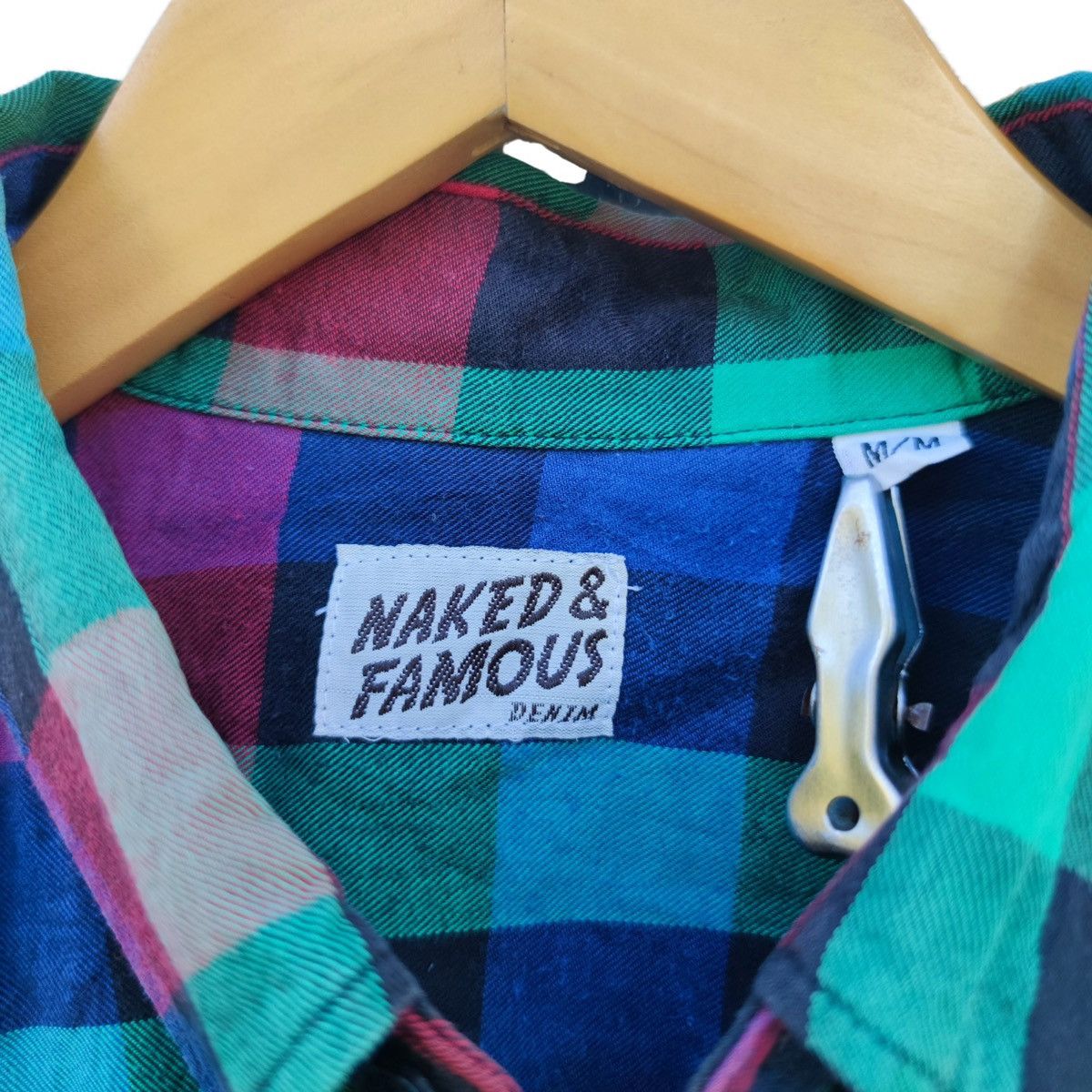 Naked & Famous Naked & Famous Colorful Plaid Button Up Shirt Size US M / EU 48-50 / 2 - 3 Thumbnail