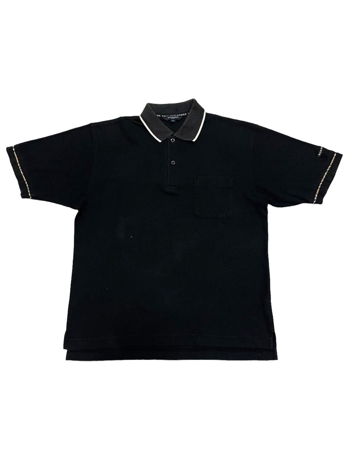 Burberry Burberry Golf Single Pocket Half Button Vintage Tee Size US S / EU 44-46 / 1 - 1 Thumbnail
