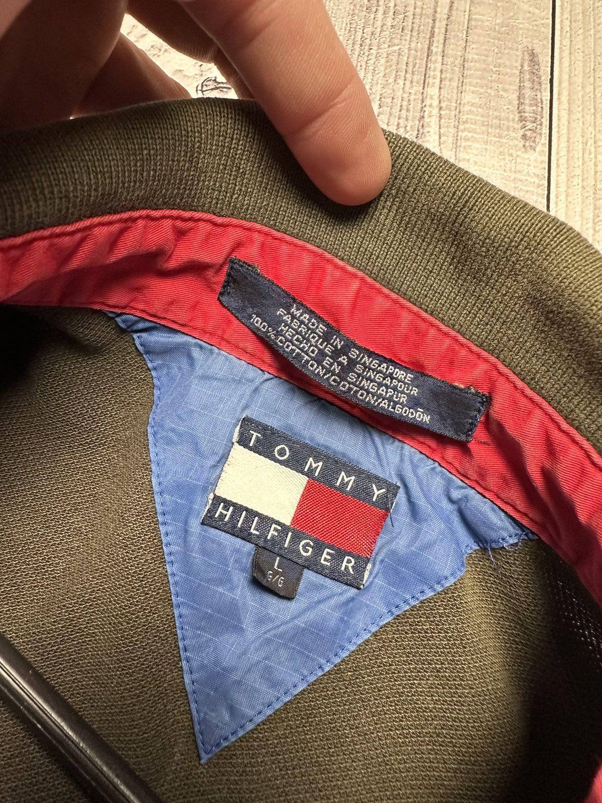 Tommy Hilfiger × Vintage Vintage polo Tommy Hilfiger Athletics brown big logo size L Size US L / EU 52-54 / 3 - 4 Thumbnail