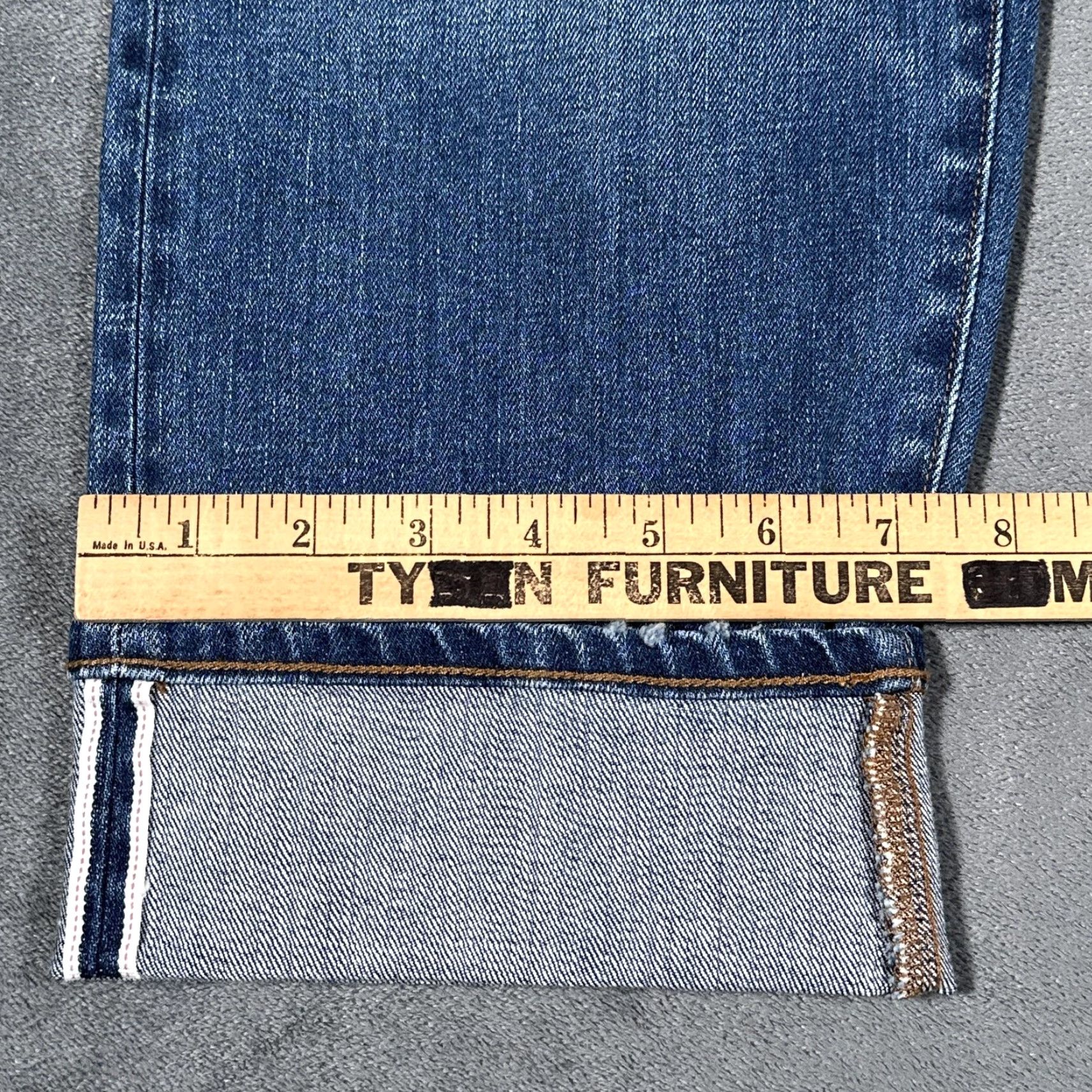 Madewell Madewell Jeans Womens 31 Blue Cropped Classic Straight Magic Pockets Selvedge Denim Size 24" / US 00 / IT 34 - 2 Thumbnail