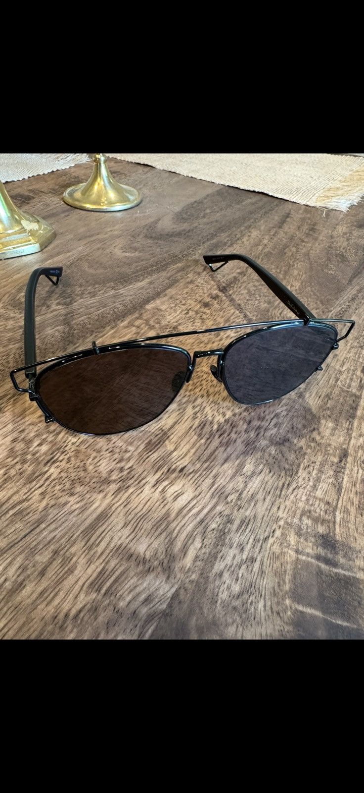 Dior Christian dior black sunglasses Size ONE SIZE - 2 Thumbnail