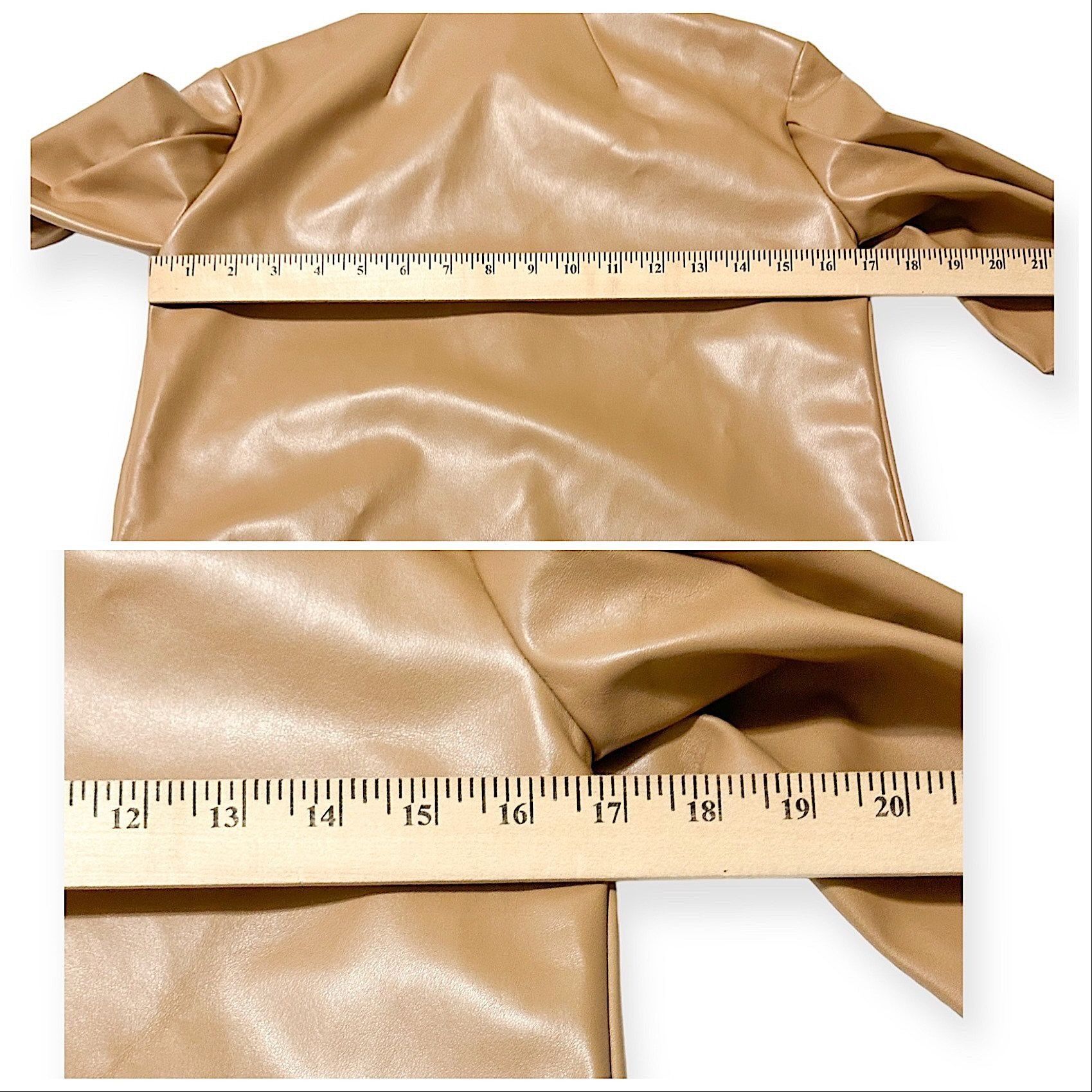 A.W.A.K.E. MODE A.W.A.K.E. MODE Faux Leather Shirt With Cuff Detail, Size 34 Size XS / US 0-2 / IT 36-38 - 10 Thumbnail