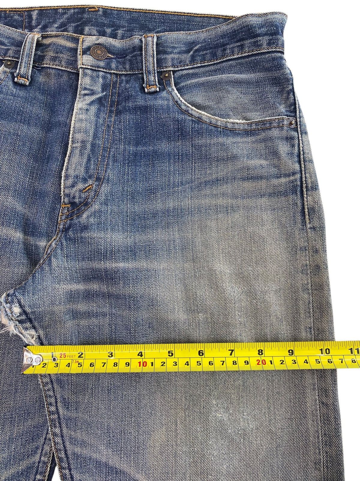 Levi's Levi’s_ Mud Wash Ripped Style Straight Leg Jeans Size US 30 / EU 46 - 6 Thumbnail