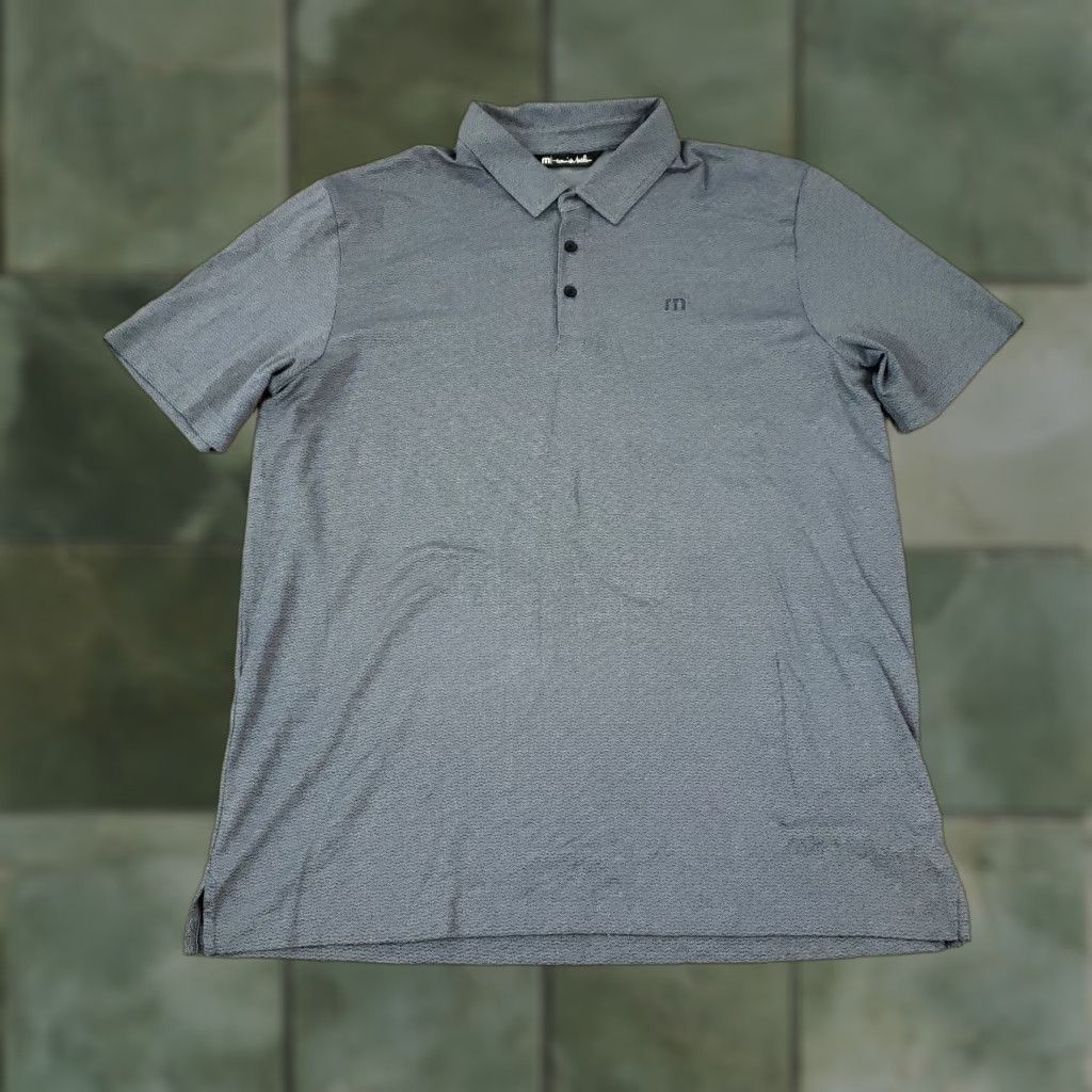 TravisMathew Travis Mathew Polo Shirt Men XL Blue Casual Short Sleeve Golf Outdoors Stretch Shirt Size US XL / EU 56 / 4 - 1 Thumbnail