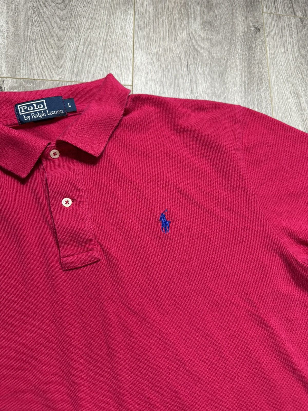 Polo Ralph Lauren Polo by Ralph Lauren Fuschia S/S Polo Shirt Preppy Size US L / EU 52-54 / 3 - 2 Thumbnail