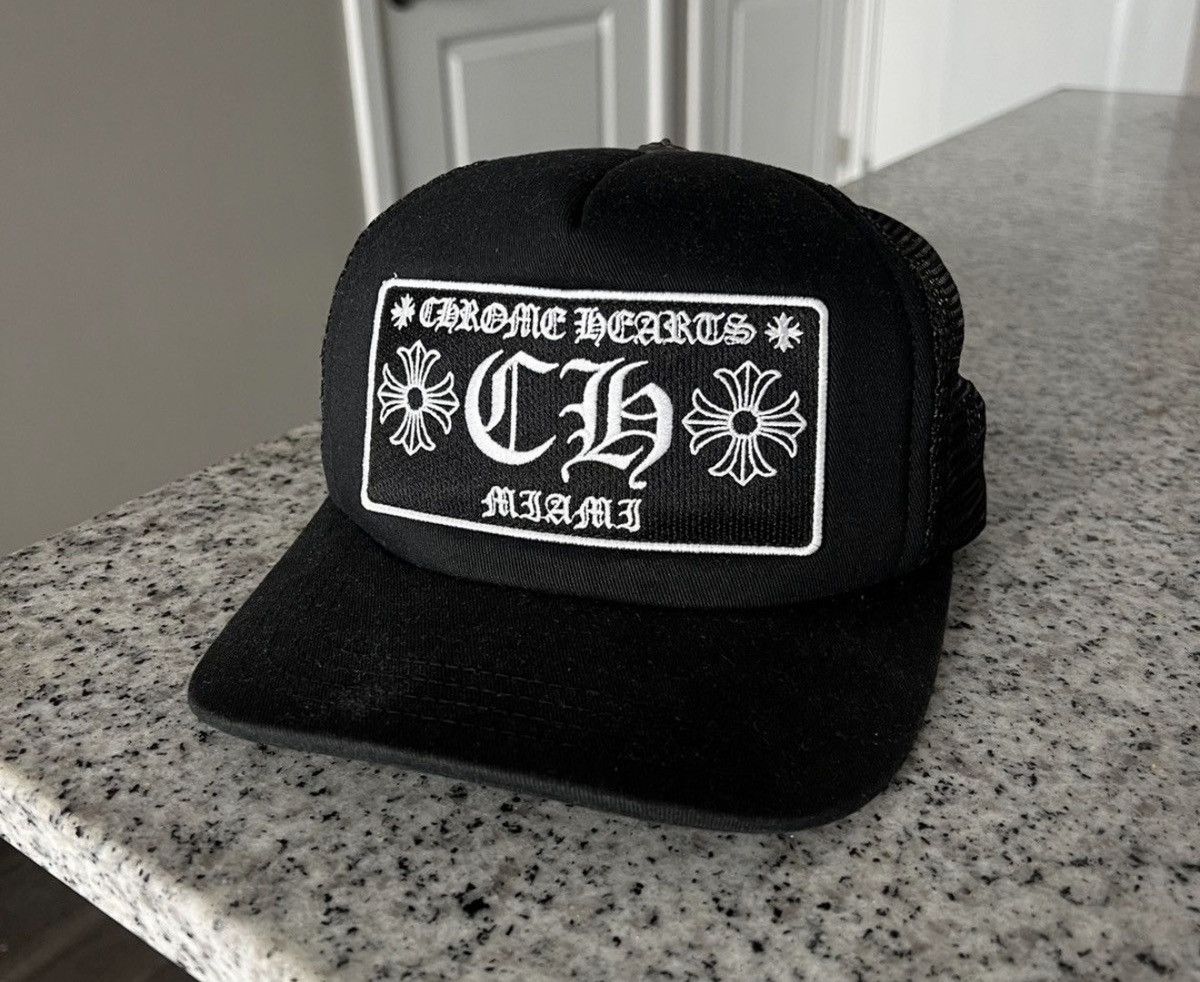 Chrome Hearts Chrome Hearts Trucker Hat Miami Size ONE SIZE - 1 Thumbnail