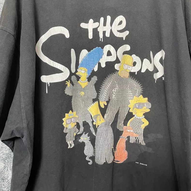 Balenciaga The Simpsons Graphic Short Sleeve T-Shirt Size US XL / EU 56 / 4 - 5 Thumbnail