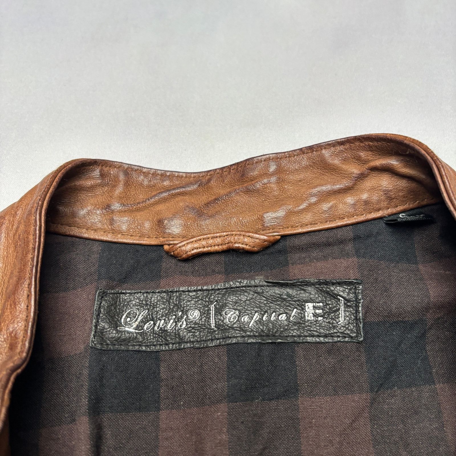 Levi's Vintage Levi's Cafe Racer Leather Jacket Capital E Men's M Size US M / EU 48-50 / 2 - 4 Thumbnail