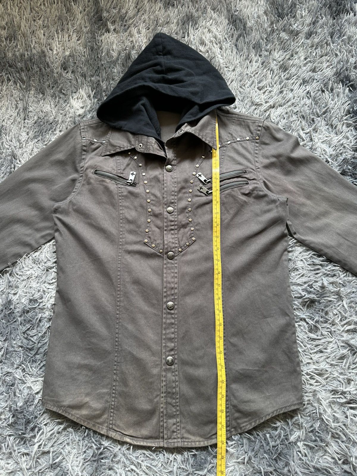 BERNINGS SHO 00's BATSU STUDIO studded zipper shirt Size US M / EU 48-50 / 2 - 12 Thumbnail