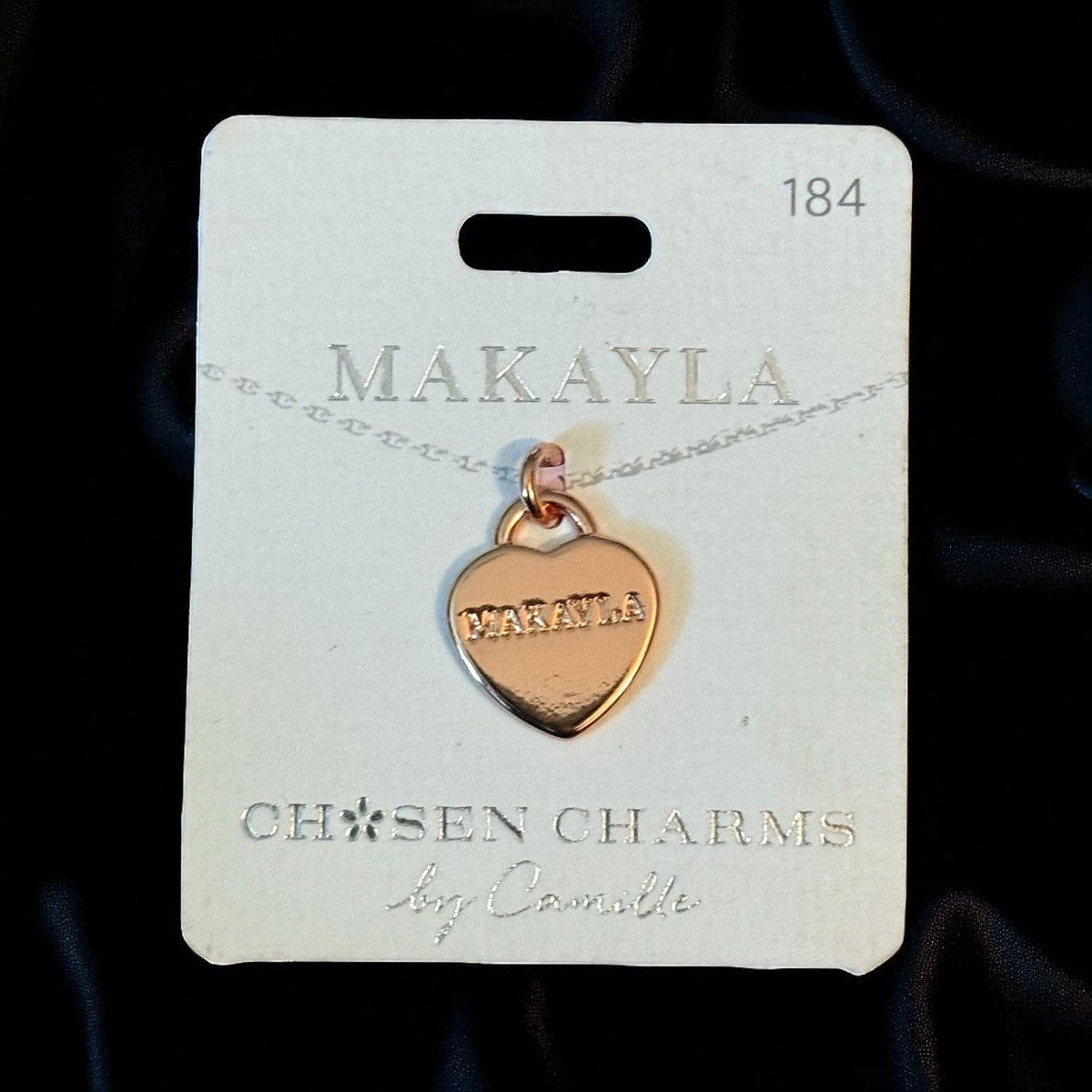 Other Chosen Charms rose gold Makayla name heart charm Size ONE SIZE - 1 Thumbnail