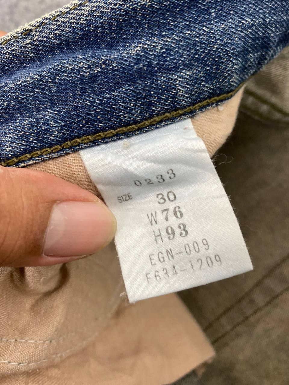 Japanese Brand vintage gold rush distressed reworked denim nice design Size US 31 - 14 Thumbnail