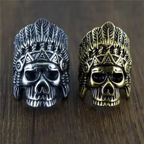 Jewelry Hip hop punk skeleton ring Size ONE SIZE - 4 Thumbnail