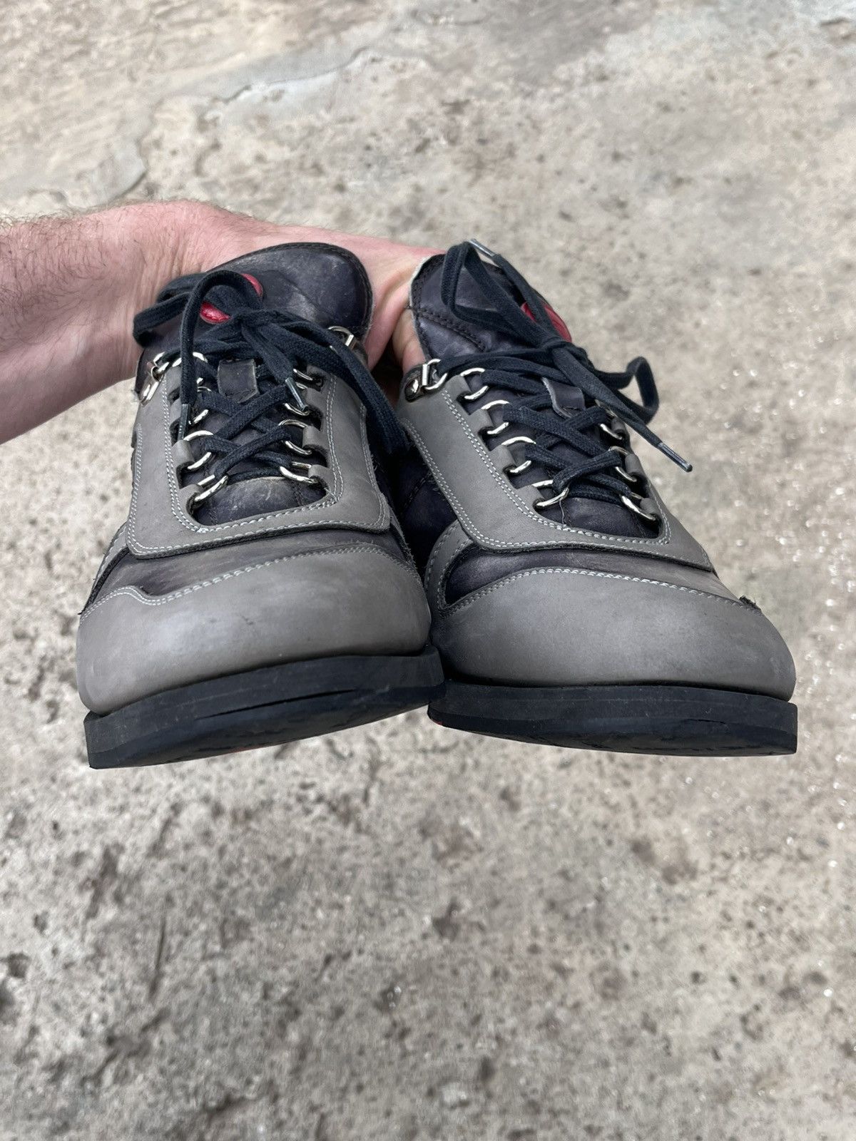 Kiton Rare Kiton Grey Leather Low Top Sneakers Luxury Avantgarde Size US 8 / EU 41 - 15 Thumbnail