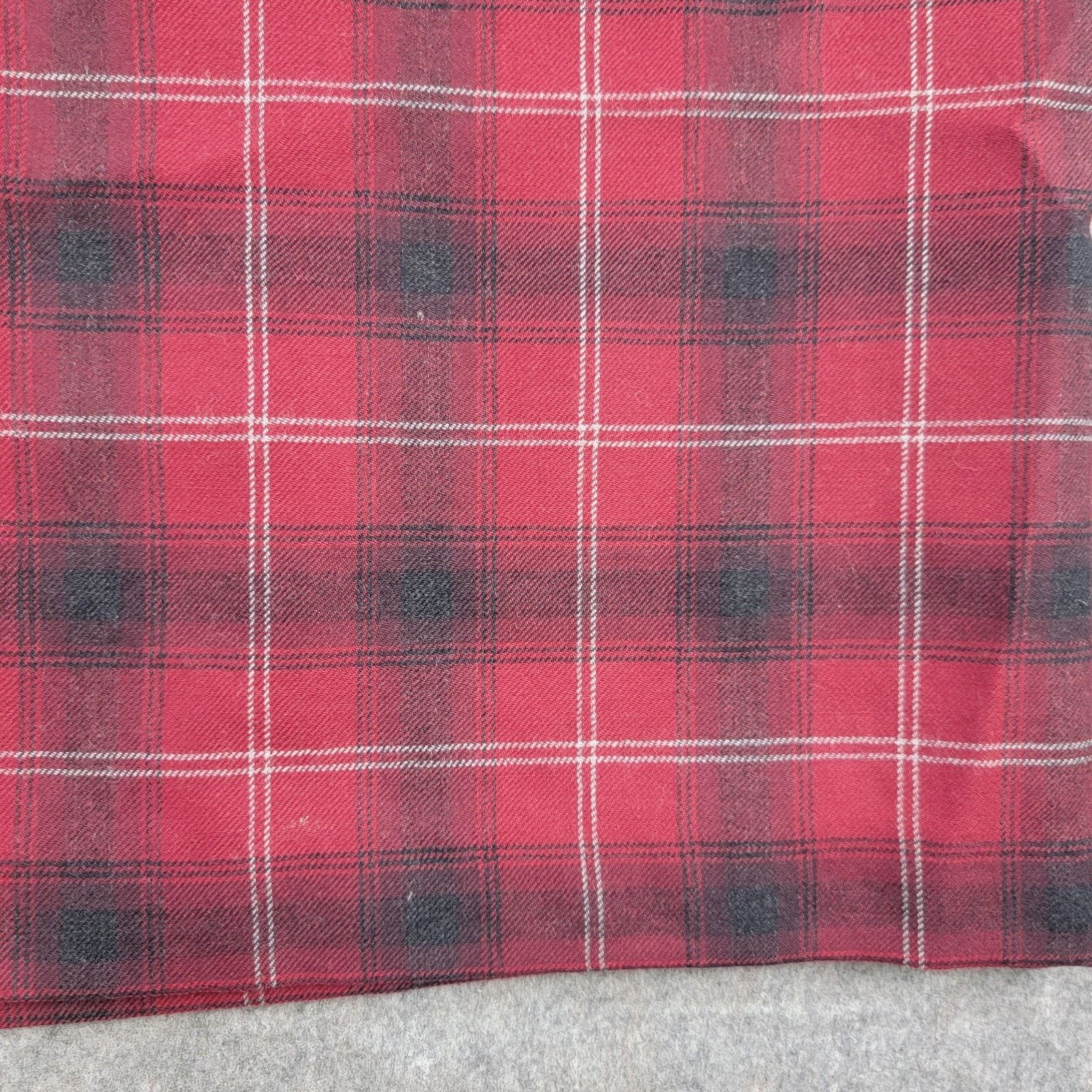 Vintage Liz Claiborne Y2K 100% Wool Plaid Maxi Wrap Skirt Size 8p Size 30" / US 8 / IT 44 - 10 Thumbnail
