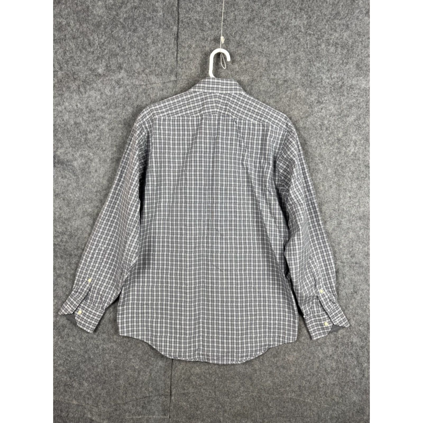 Brooks Brothers VINTAGE Brooks Brothers Shirt Men 16-35 Gray Plaid Button Up Woven USA Dress Shirt Collared Spread Long Sleeve 100% Egyptian Cotton Regular Size US L / EU 52-54 / 3 - 3 Thumbnail