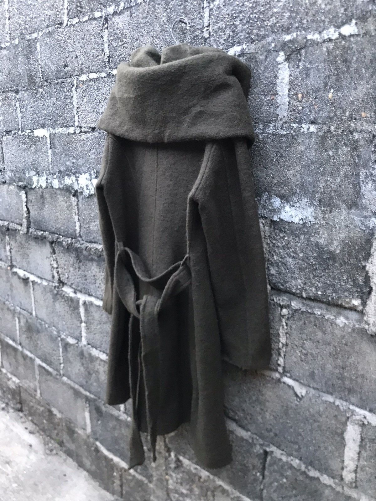 Vintage ⚡️Kavach Italy Waterfall Collar Trench Coat Wool Jacket Size M / US 6-8 / IT 42-44 - 13 Thumbnail