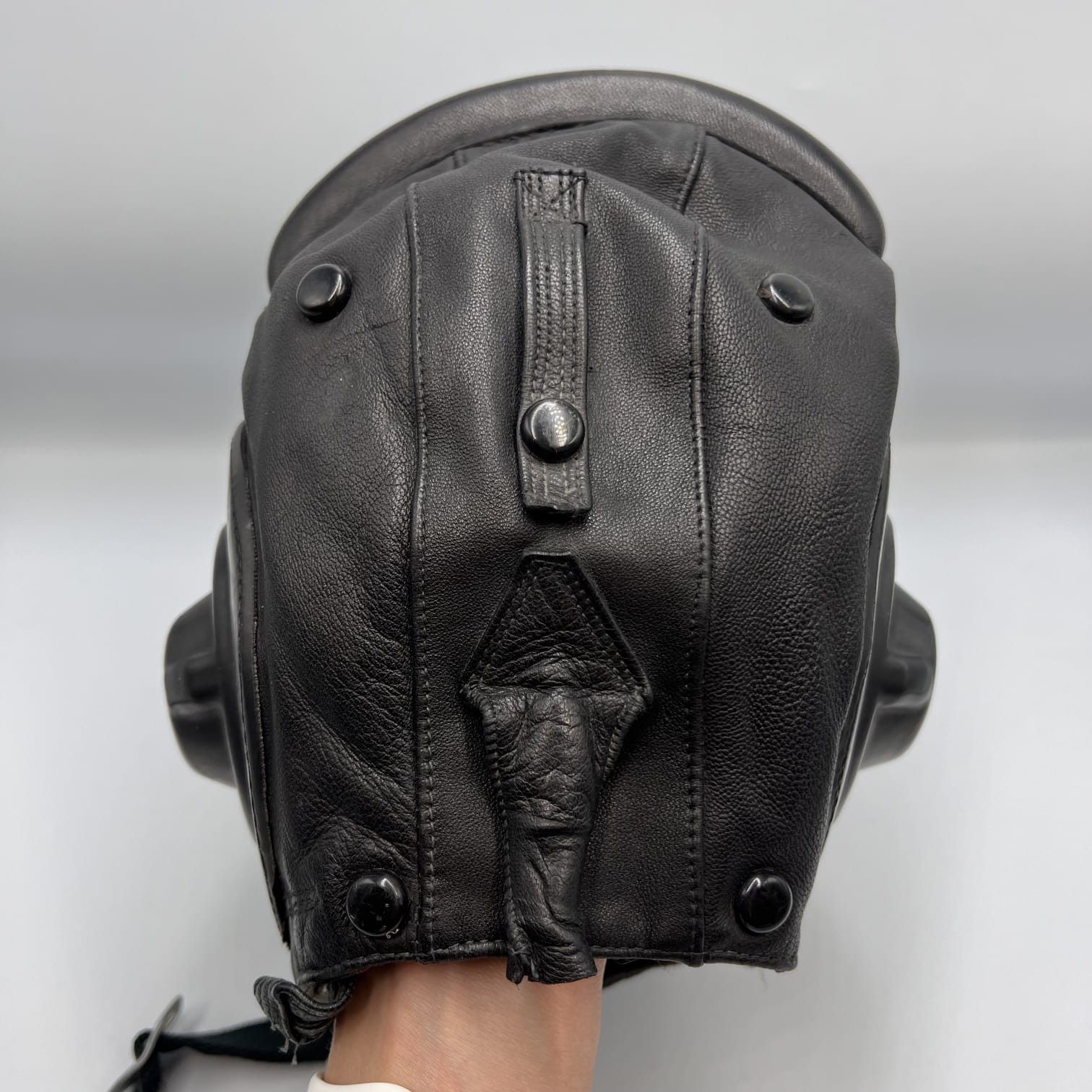Vintage Original Aviator Pilot Leather Winter Soviet USSR Helmet Size ONE SIZE - 7 Thumbnail