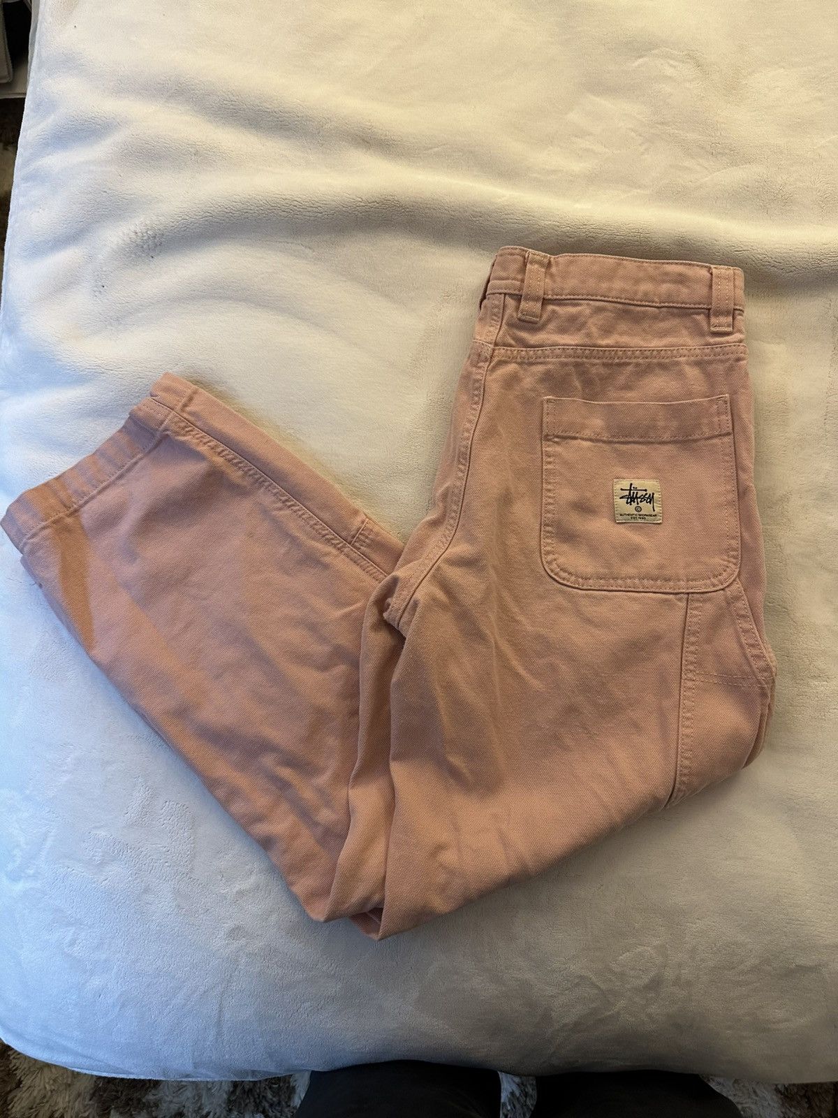 Stussy cavas work pants ピンク30