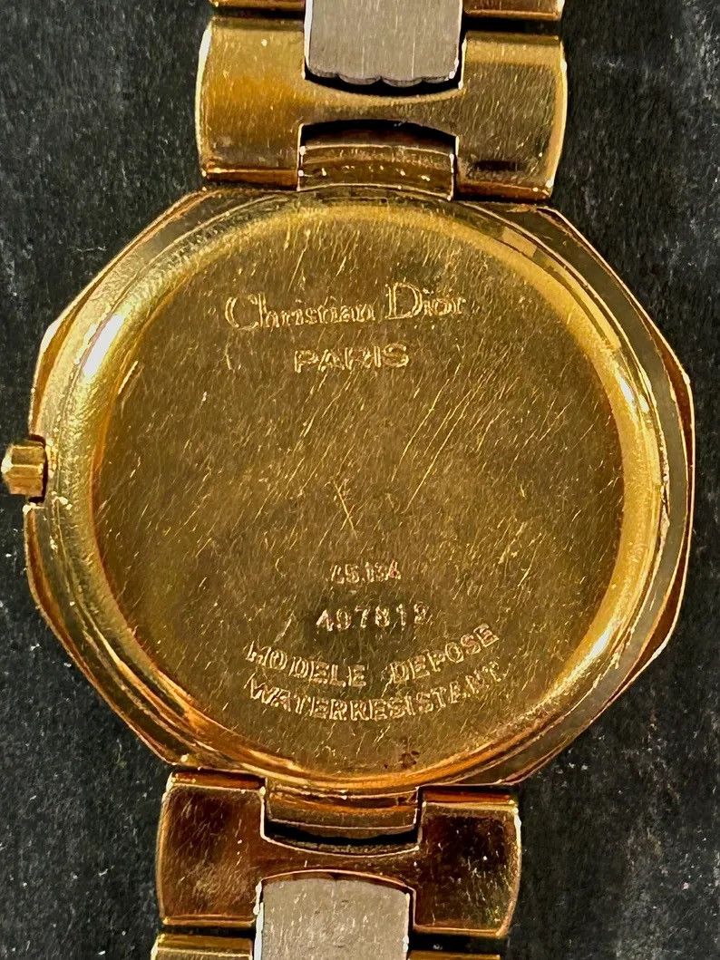 Dior Vintage Christian Dior Two Tone Octagon Womens Watch Size ONE SIZE - 8 Thumbnail