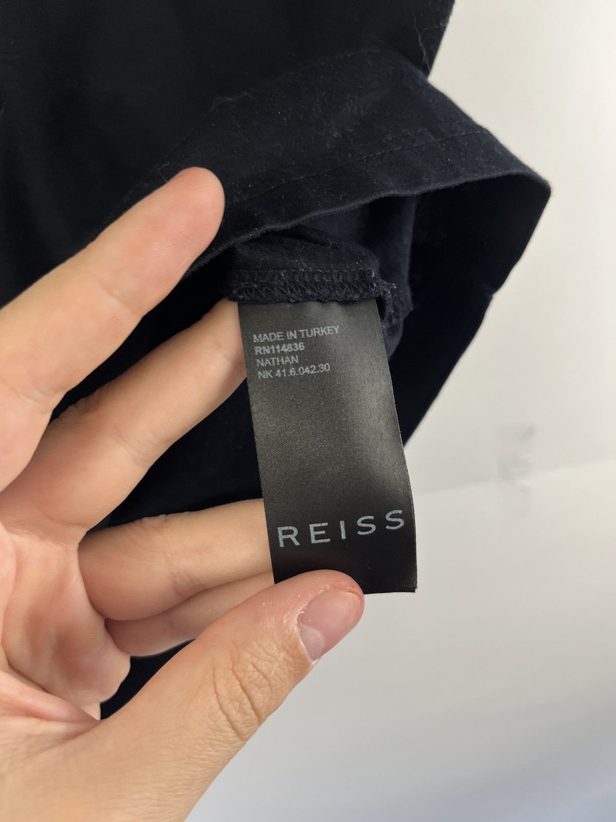 Reiss Reiss Nathan Solid Cotton 1/4 Zip Polo Shirt Size US M / EU 48-50 / 2 - 7 Thumbnail