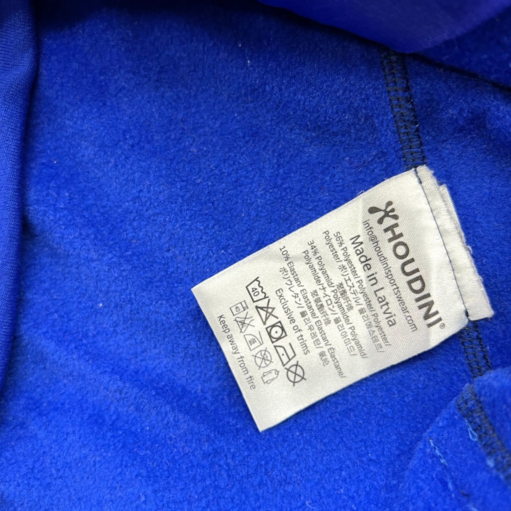 Houdini Houdini Outright Jacket Mens S Blue Full Zip Polartec Lightweight Stretch Jacket Size US S / EU 44-46 / 1 - 7 Thumbnail