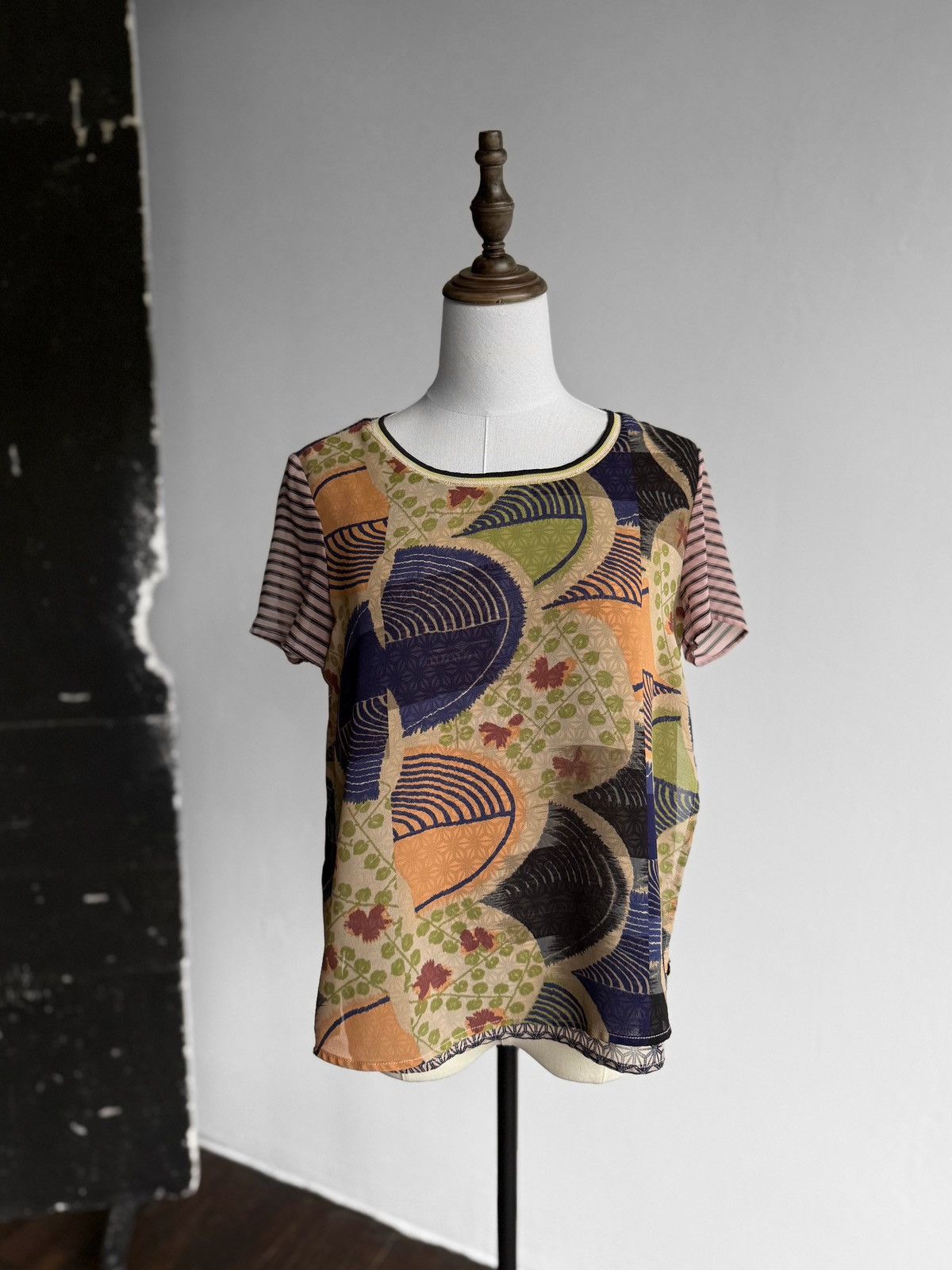 Scotch & Soda Scotch&Soda Womens Multicolor Short Sleeve Top Blouse Size S / US 4 / IT 40 - 1 Thumbnail