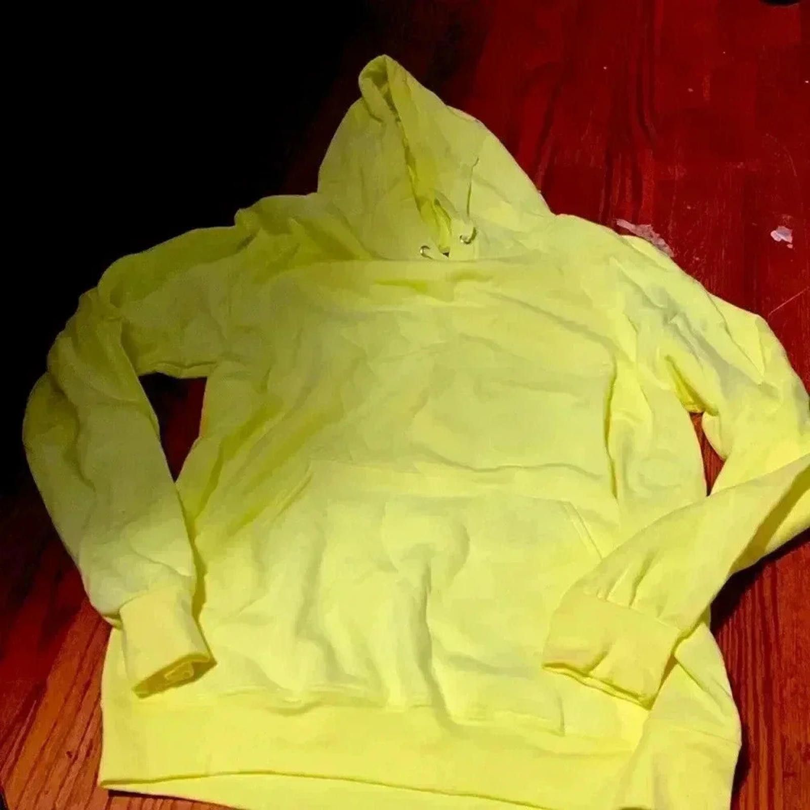 Designer Neon yellow hoodie Size S / US 4 / IT 40 - 1 Thumbnail