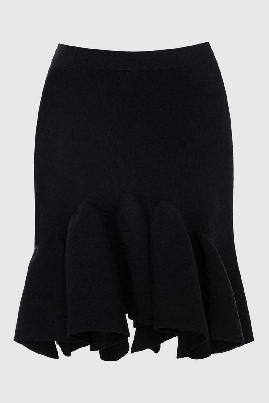 Bottega Veneta o1y0725 Mini Skirt in Black Size 26" / US 2 / IT 38 - 2 Thumbnail