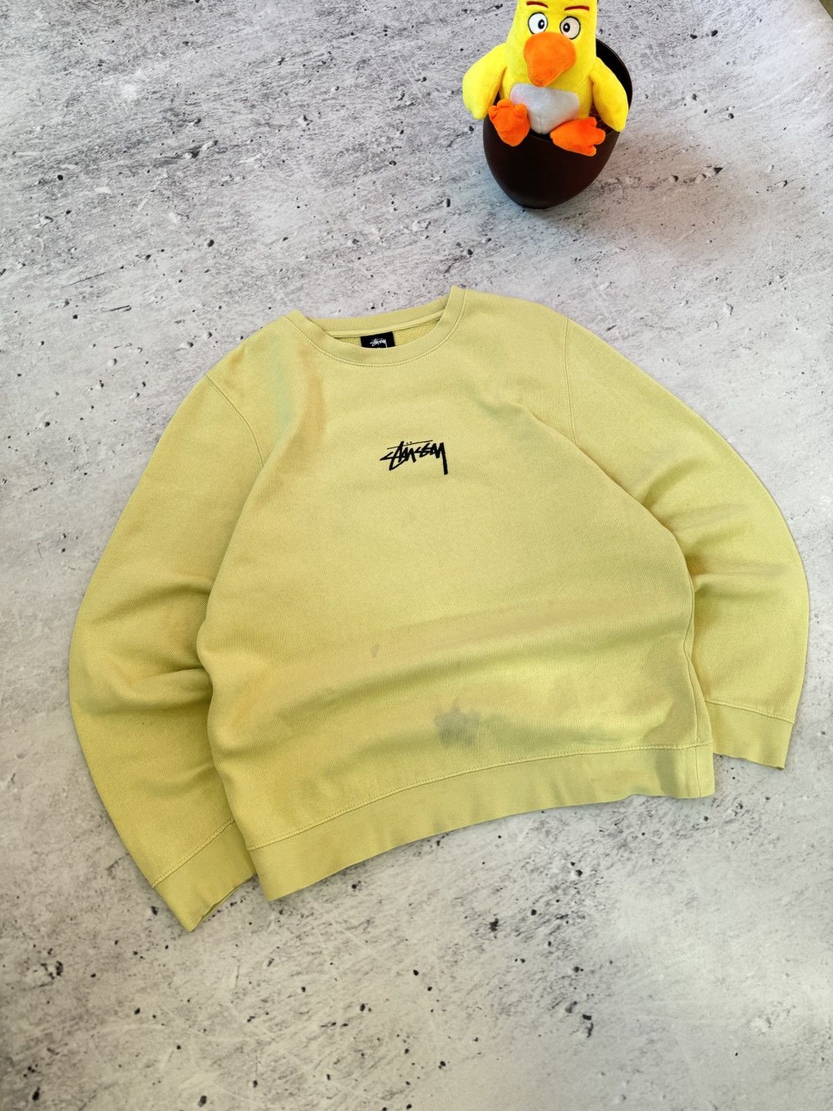 Stussy × Vintage STUSSY CENTER HAFT LOGO OVERSIZE BAGGY FIT SWEATSHIRT Size US M / EU 48-50 / 2 - 1 Thumbnail