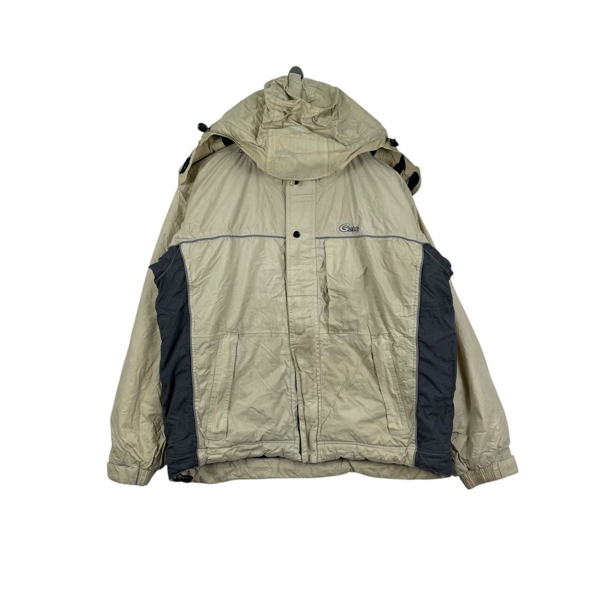 Vintage Vintage Gett Fishing Hoodie Puffer Jacket Size US L / EU 52-54 / 3 - 1 Thumbnail