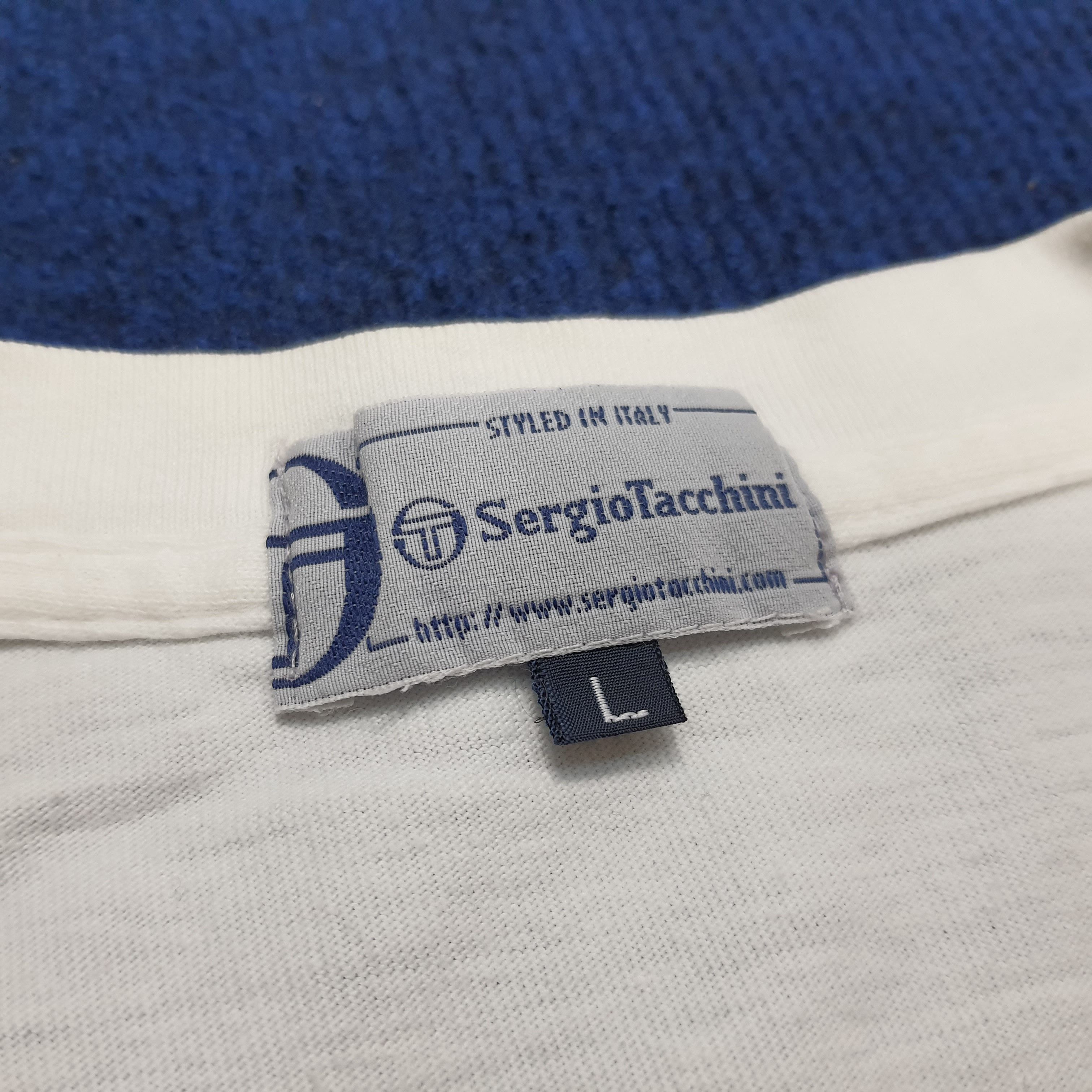Designer × Sergio Tacchini × Vintage Vintage Sergio Tacchini T-shirt Size US L / EU 52-54 / 3 - 5 Thumbnail
