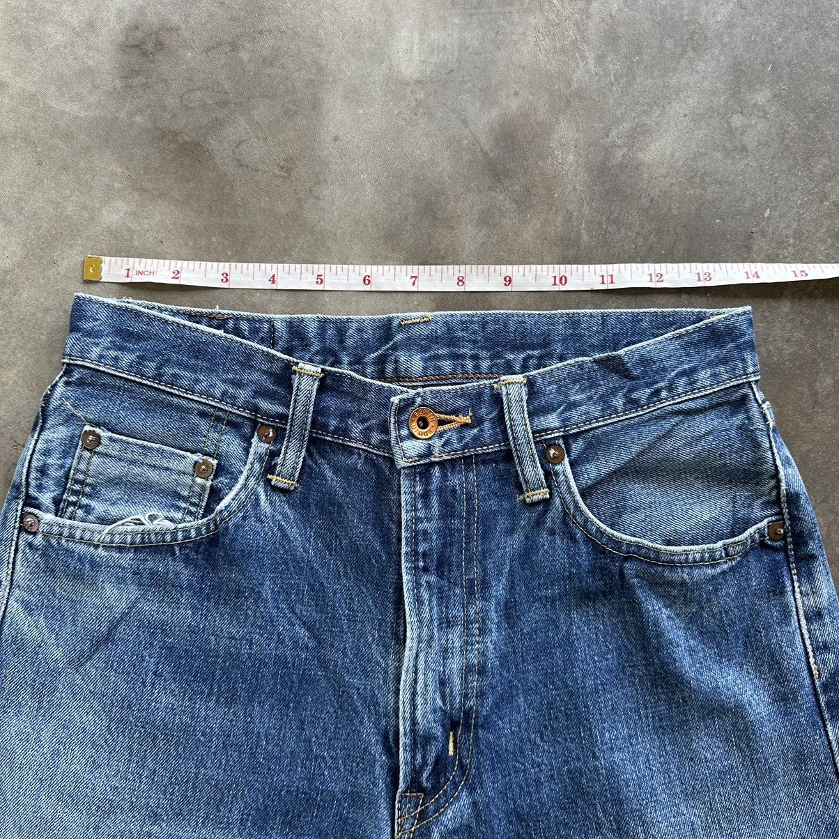 Japanese Brand Vintage Edwin 505x Redline Distressed Faded Denim Jean Pant Size US 28 / EU 44 - 8 Thumbnail