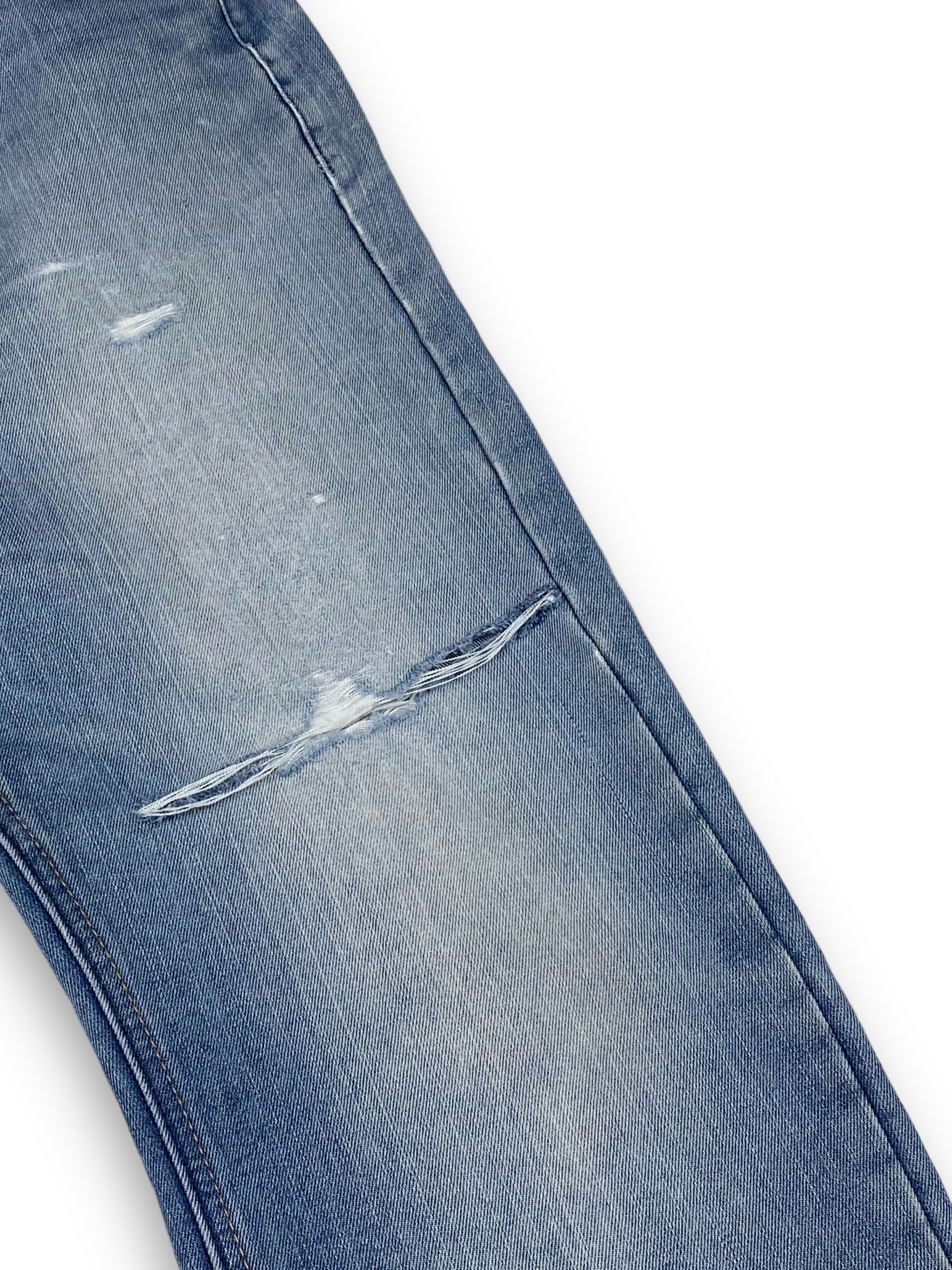 Jean Vintage LEE COOPER Distressed Light Washed Blue Jeans M686 Size US 35 - 7 Thumbnail